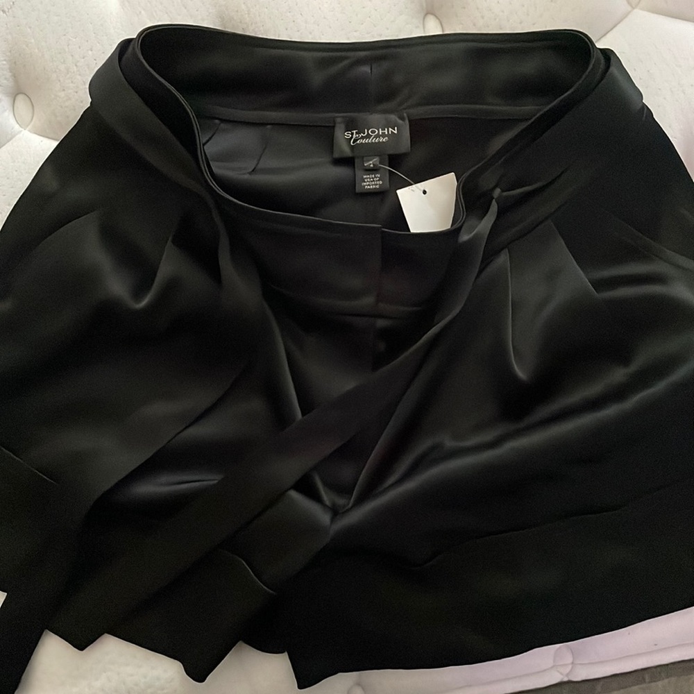 St. John Couture Satin Shorts